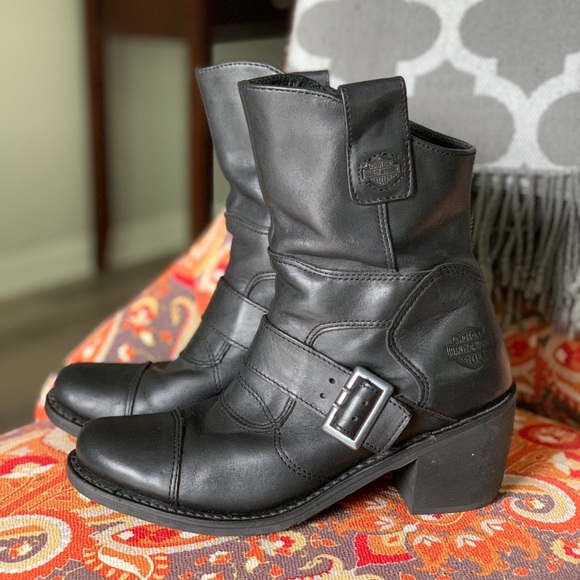 Harley-Davidson Shoes - Harley Davidson Women’s Black Boots Size 8